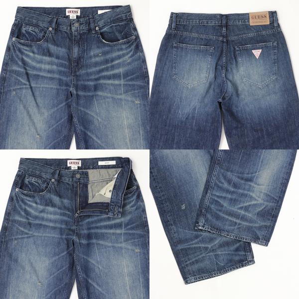 GUESS ゲス M5YG51D5R0D GOHD　USED バギー メンズ デニム パンツ 太め ゆったり 股上深め の画像