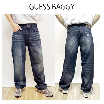 GUESS ゲス M5YG51D5R0D GOHD　USED バギー メンズ デニム パンツ 太め ゆったり 股上深め の画像