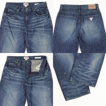 GUESS ゲス M5YG51D5R0D GOHD　USED バギー メンズ デニム パンツ 太め ゆったり 股上深め の画像