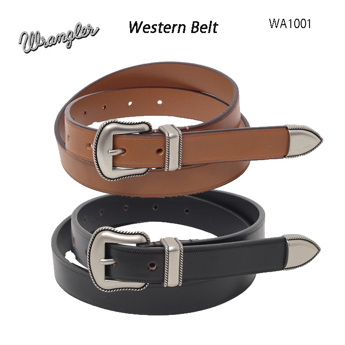 wrangler ラングラー wa1001 ベルト belt 牛革 ウエスタンベルト 日本製 Weastern Belt レザーの画像