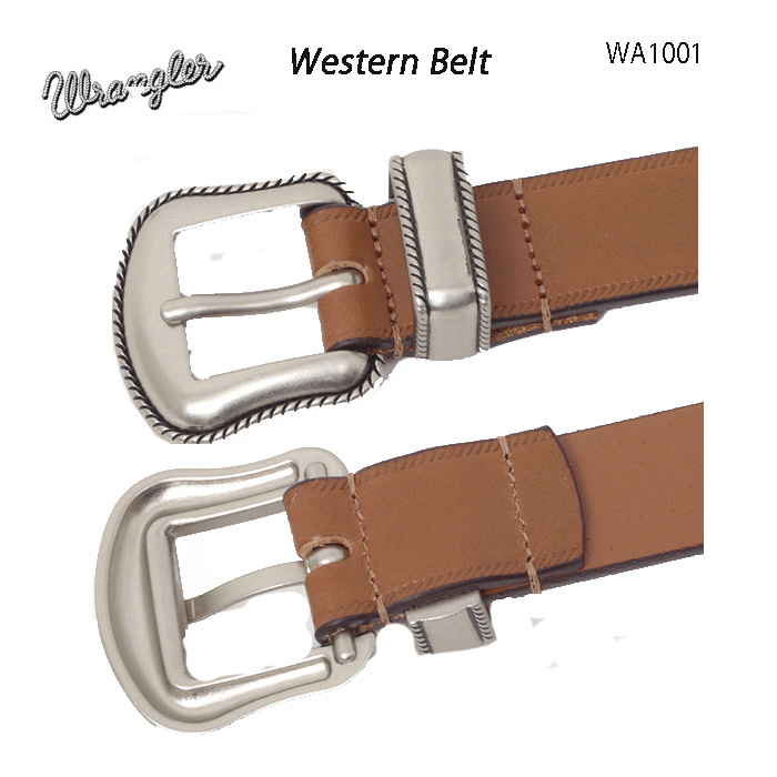 wrangler ラングラー wa1001 ベルト belt 牛革 ウエスタンベルト 日本製 Weastern Belt レザーの画像