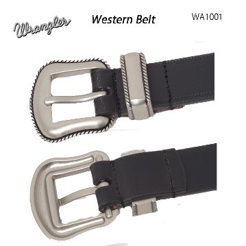 wrangler ラングラー wa1001 ベルト belt 牛革 ウエスタンベルト 日本製 Weastern Belt レザーの画像