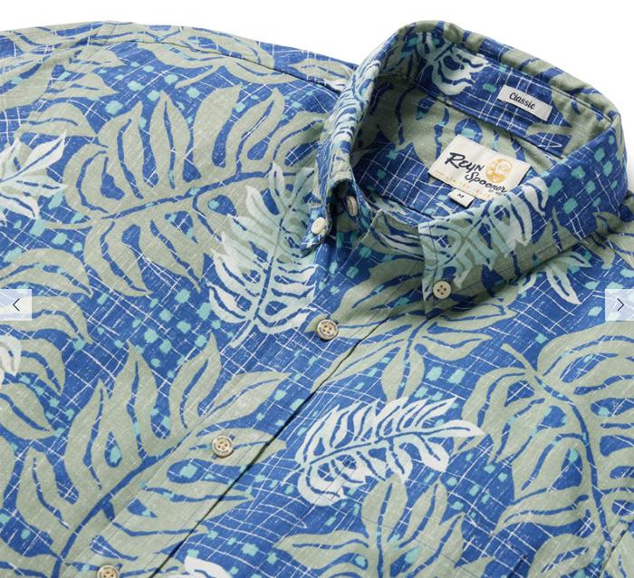 reynspooner 　レインスプーナー　Monstera　Modern 126-6414 0006）BLUE プルオーバー プルオーバーの画像