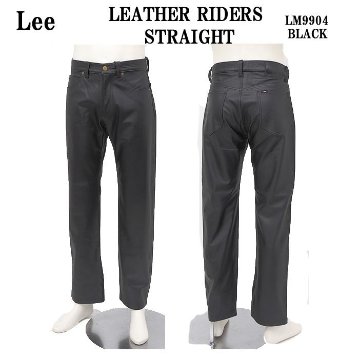 lee　Riders   レザーパンツ　LM9904　175）ブラック　LEATHER RIDERSPANTS 　革　ブラックの画像