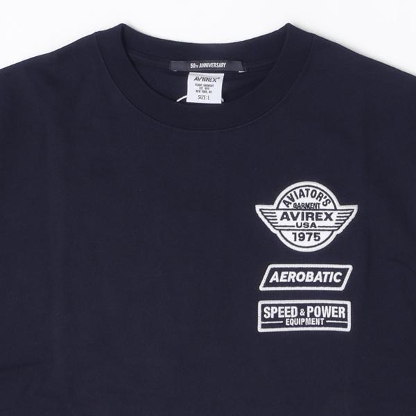 AVIREX アビレックス Tシャツ 半袖T メンズ 5234005 50周年記念Tシャツ HALF CENTURY ANNIV TEE半袖 トップス プリントT の画像