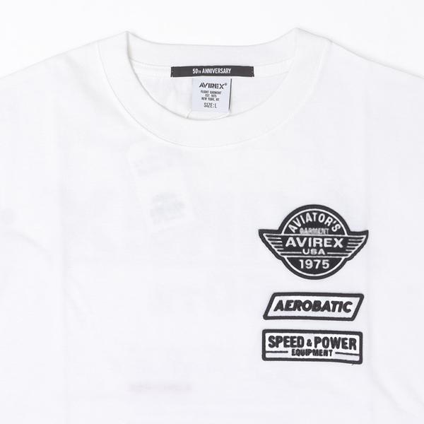 AVIREX アビレックス Tシャツ 半袖T メンズ 5234005 50周年記念Tシャツ HALF CENTURY ANNIV TEE半袖 トップス プリントT の画像