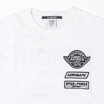 AVIREX アビレックス Tシャツ 半袖T メンズ 5234005 50周年記念Tシャツ HALF CENTURY ANNIV TEE半袖 トップス プリントT の画像
