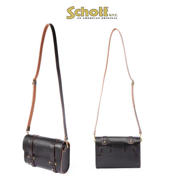 Schott ショット LEATHER TOOL BAG 782-5976006 牛革　09）Black　日本製の画像