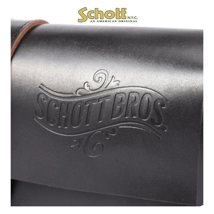 Schott ショット LEATHER TOOL BAG 782-5976006 牛革　09）Black　日本製の画像