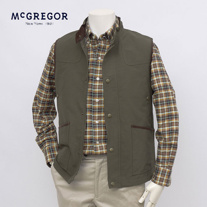 McGREGOR マグレガー 111105602メンズ ベスト 7ポケット 軽量 秋 カジュアル 紳士 の画像