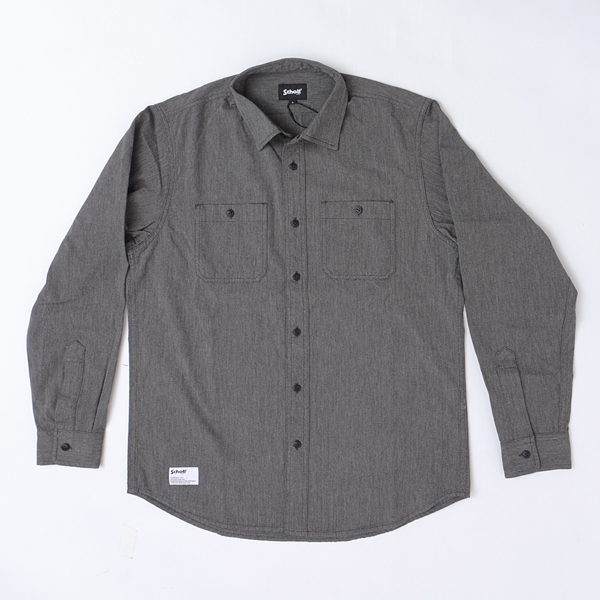Schott ショット 5920003 COTTON COVERT SHIRT メンズ ワークシャツ シャンブレーシャツの画像