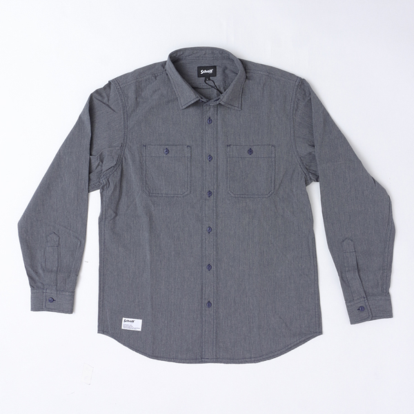 Schott ショット 5920003 COTTON COVERT SHIRT メンズ ワークシャツ シャンブレーシャツの画像