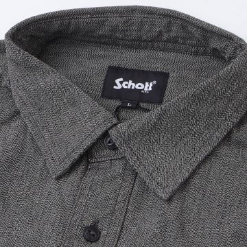 Schott ショット 5920003 COTTON COVERT SHIRT メンズ ワークシャツ シャンブレーシャツの画像