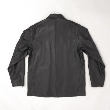 Lee LM9903 レザー　ロコジャケット 175）Black　羊革　レザー　カバーオール　ハーフジャケット　Loco Jacketの画像