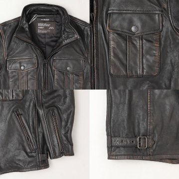AVIREX アビレックス 5250012 SHEEP SKIN STAND RIDERS  レザー 羊革 メンズ アウター シープレザー の画像