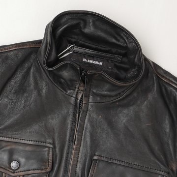 AVIREX アビレックス 5250012 SHEEP SKIN STAND RIDERS  レザー 羊革 メンズ アウター シープレザー の画像