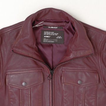 AVIREX アビレックス 5250012 SHEEP SKIN STAND RIDERS  レザー 羊革 メンズ アウター シープレザー の画像