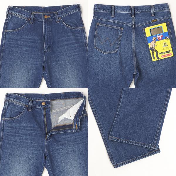 Wrangler ラングラー 77MWZ Boot Cut ブーツカット One Wash WM1077-346　中色ユーズドの画像