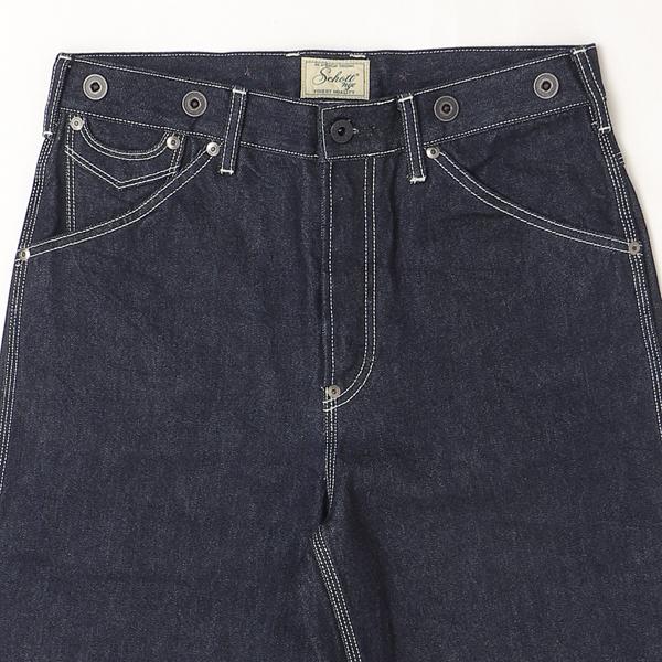 SCHOTT ショット FIRE PROOF WIDE DENIM 782-5911005 14.5oz Denim ワイドストレート ボタンフライ ドーナツボタンの画像