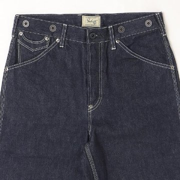 SCHOTT ショット FIRE PROOF WIDE DENIM 782-5911005 14.5oz Denim ワイドストレート ボタンフライ ドーナツボタンの画像