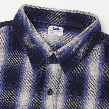 Lee リー LM8547 ネルワークシャツ オンブレチェック メンズ トップス 秋 冬 の画像
