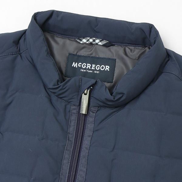 McGREGOR/マグレガー メンズ ステッチレスライトダウンベスト 111104602 羽毛が出ない　VEST　ライトダウンベストの画像