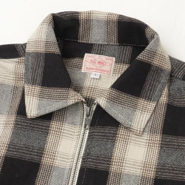 BIG MIKE ビッグマイク 102535700 ヘビーフランネルジップシャツジャケットアウター ファスナー メンズ  ブルゾン　ジャンバーの画像