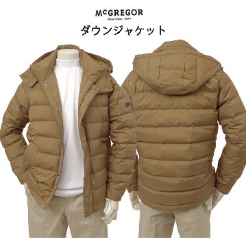 McGREGOR マグレガー メンズ ダウン ジャケット 111134901 アウター 冬 中綿 フード取り外し可能 防寒の画像