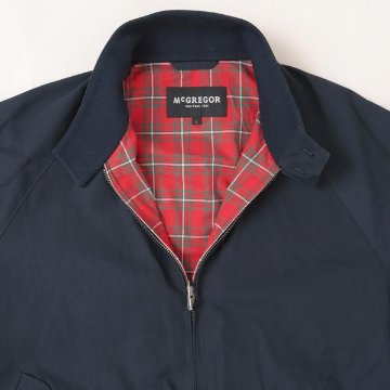 マクレガー、メンズ スイングトップ ブルゾン　NEWモデルハーキュラス　111115001 49）ネイビー　裏地　レッドタータンチェック　撥水加工仕様　の画像