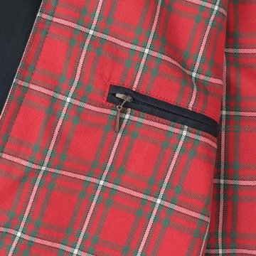 マクレガー、メンズ スイングトップ ブルゾン　NEWモデルハーキュラス　111115001 49）ネイビー　裏地　レッドタータンチェック　撥水加工仕様　の画像