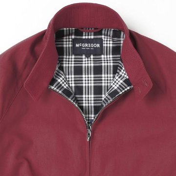 マクレガー、メンズ スイングトップ ブルゾン　ハーキュラス　111115001　76)RED レッド　裏地　レッドタータンチェック　撥水加工仕様　Water Repellentの画像