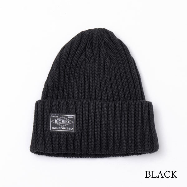 Bigmike ビッグマイク  102534700 Solid Cotton Knit Watch ニット帽 コットン100％ オールシーズン対応 男女兼用 ユニセックスの画像