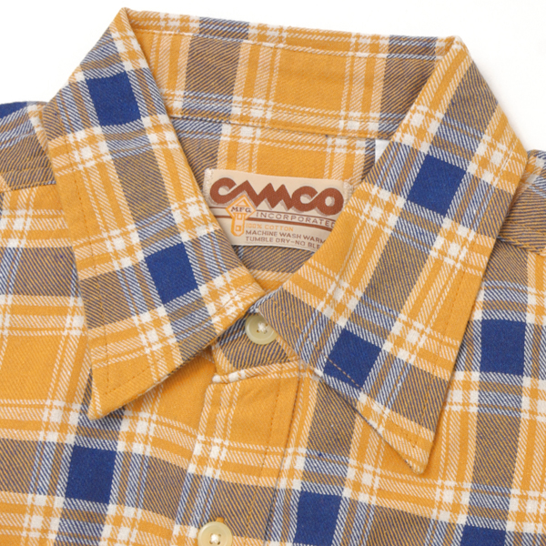 CAMCO カムコ PLAID WORK SHIRT ソフトフランネルシャツ 秋冬 メンズ トップス コットン100％の画像