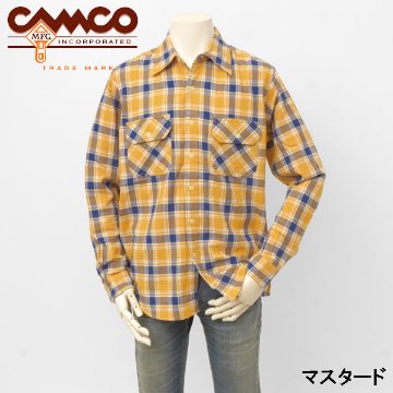 CAMCO カムコ PLAID WORK SHIRT ソフトフランネルシャツ 秋冬 メンズ トップス コットン100％の画像