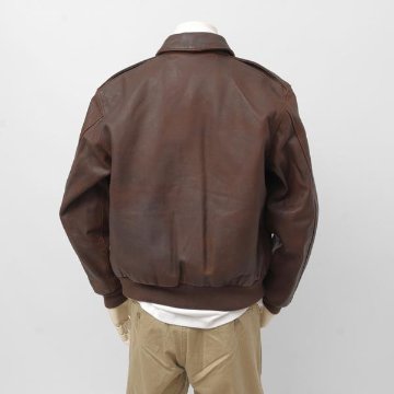 AVIREX アビレックス A-2 カスタム  783-5250006 50th ANNIVERSARY  CUSTOM & PAINTED A-2  58)BROWN 牛革 レザージャケットブルゾンの画像