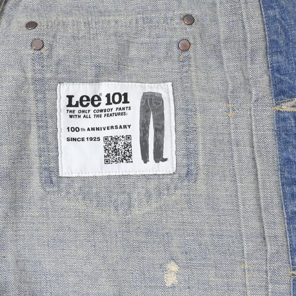 Lee 101 LM1020 146)中色 USED 100周年記念モデル  Cowboy Jacket ジャケット　Gジャン　アニバーサリー 100TH 101 ブルゾン デニム カーボーイ　の画像