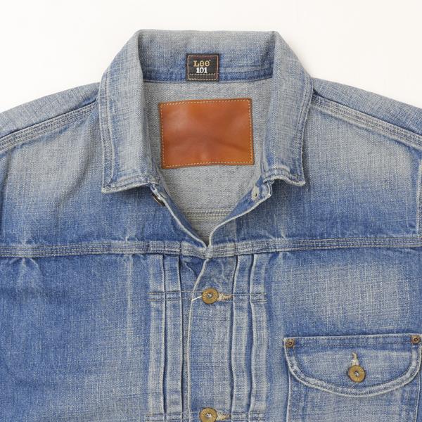 Lee 101 LM1020 146)中色 USED 100周年記念モデル  Cowboy Jacket ジャケット　Gジャン　アニバーサリー 100TH 101 ブルゾン デニム カーボーイ　の画像