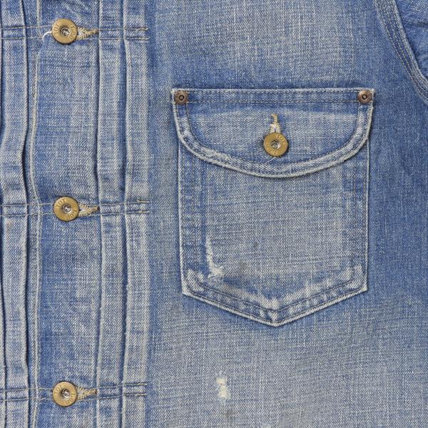 Lee 101 LM1020 146)中色 USED 100周年記念モデル  Cowboy Jacket ジャケット　Gジャン　アニバーサリー 100TH 101 ブルゾン デニム カーボーイ　の画像