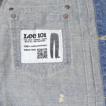 Lee 101 LM1020 146)中色 USED 100周年記念モデル  Cowboy Jacket ジャケット　Gジャン　アニバーサリー 100TH 101 ブルゾン デニム カーボーイ　の画像