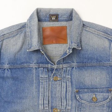 Lee 101 LM1020 146)中色 USED 100周年記念モデル  Cowboy Jacket ジャケット　Gジャン　アニバーサリー 100TH 101 ブルゾン デニム カーボーイ　の画像