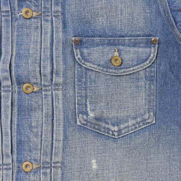Lee 101 LM1020 146)中色 USED 100周年記念モデル  Cowboy Jacket ジャケット　Gジャン　アニバーサリー 100TH 101 ブルゾン デニム カーボーイ　の画像