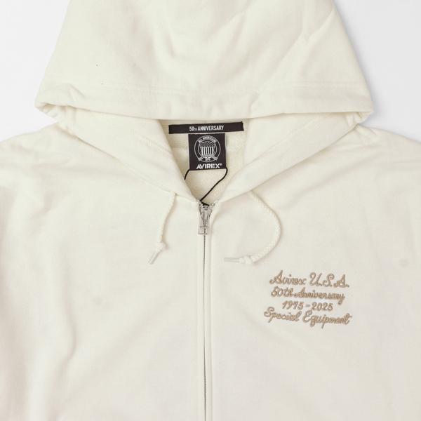AVIREX アヴィレックス 783-5231006 50th アニバーサリー　ヴァーシティー　パーカー　ジップパーカー　Annversary varsity parker ジップパーカー　フルオープの画像