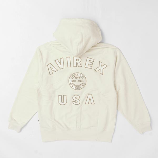 AVIREX アヴィレックス 783-5231006 50th アニバーサリー　ヴァーシティー　パーカー　ジップパーカー　Annversary varsity parker ジップパーカー　フルオープの画像