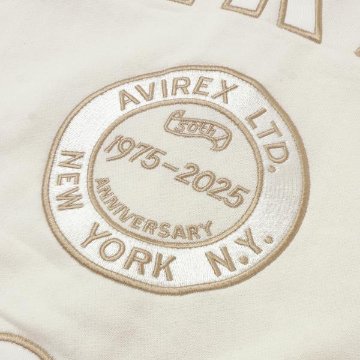 AVIREX アヴィレックス 783-5231006 50th アニバーサリー　ヴァーシティー　パーカー　ジップパーカー　Annversary varsity parker ジップパーカー　フルオープの画像
