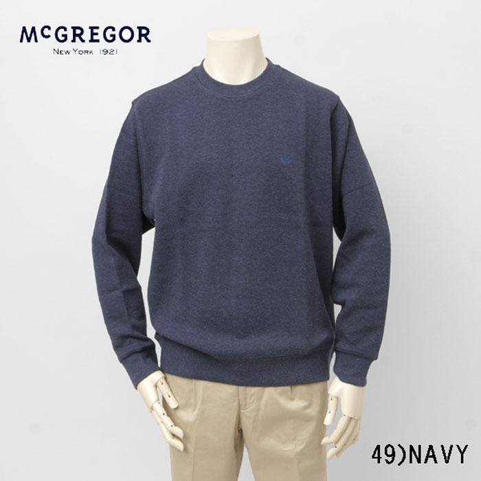 McGREGOR マックレガー 111714003 トップス トレーナー メンズ クルーネック ワンポイント の画像