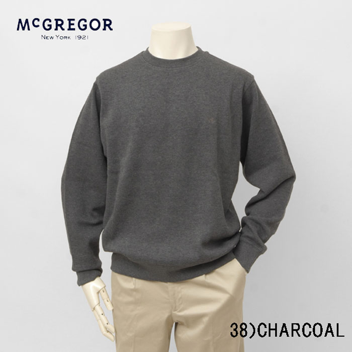 McGREGOR マックレガー 111714003 トップス トレーナー メンズ クルーネック ワンポイント の画像