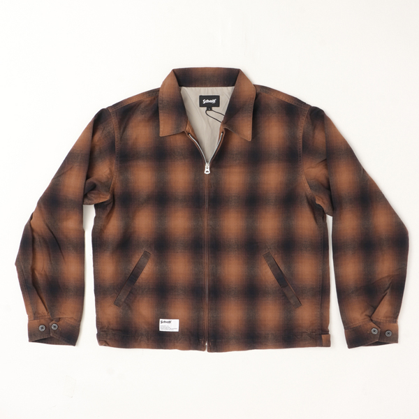 Schott ショット 5252005 オンブレジップアップ ジャケット メンズ アウター フランネル 秋 冬 の画像