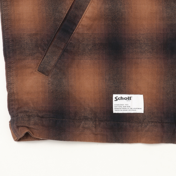 Schott ショット 5252005 オンブレジップアップ ジャケット メンズ アウター フランネル 秋 冬 の画像