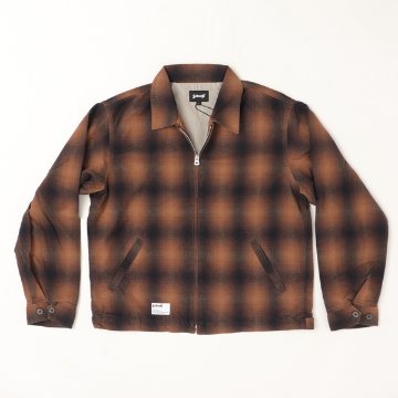 Schott ショット 5252005 オンブレジップアップ ジャケット メンズ アウター フランネル 秋 冬 の画像