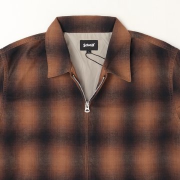Schott ショット 5252005 オンブレジップアップ ジャケット メンズ アウター フランネル 秋 冬 の画像